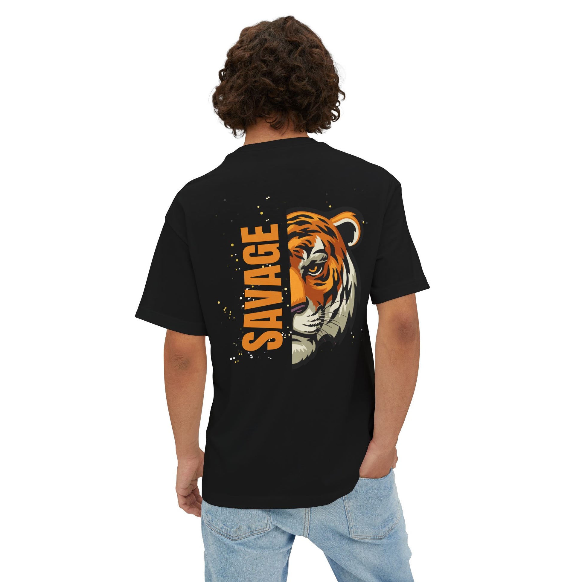 Savage Animal Graphic Tee, Unisex Oversized Boxy Tee, Streetwear Shirt, Casual Wear, Gift for Animal Lovers, Trendy Fashion