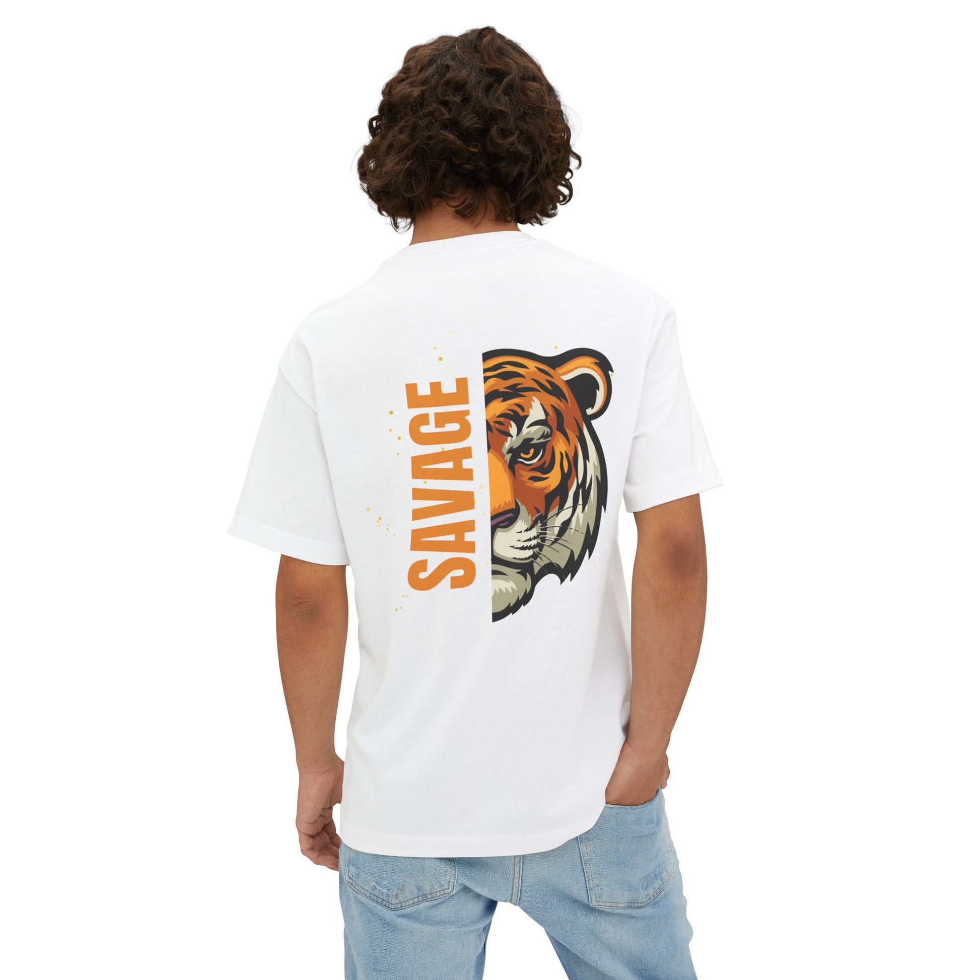 Savage Animal Graphic Tee, Unisex Oversized Boxy Tee, Streetwear Shirt, Casual Wear, Gift for Animal Lovers, Trendy Fashion