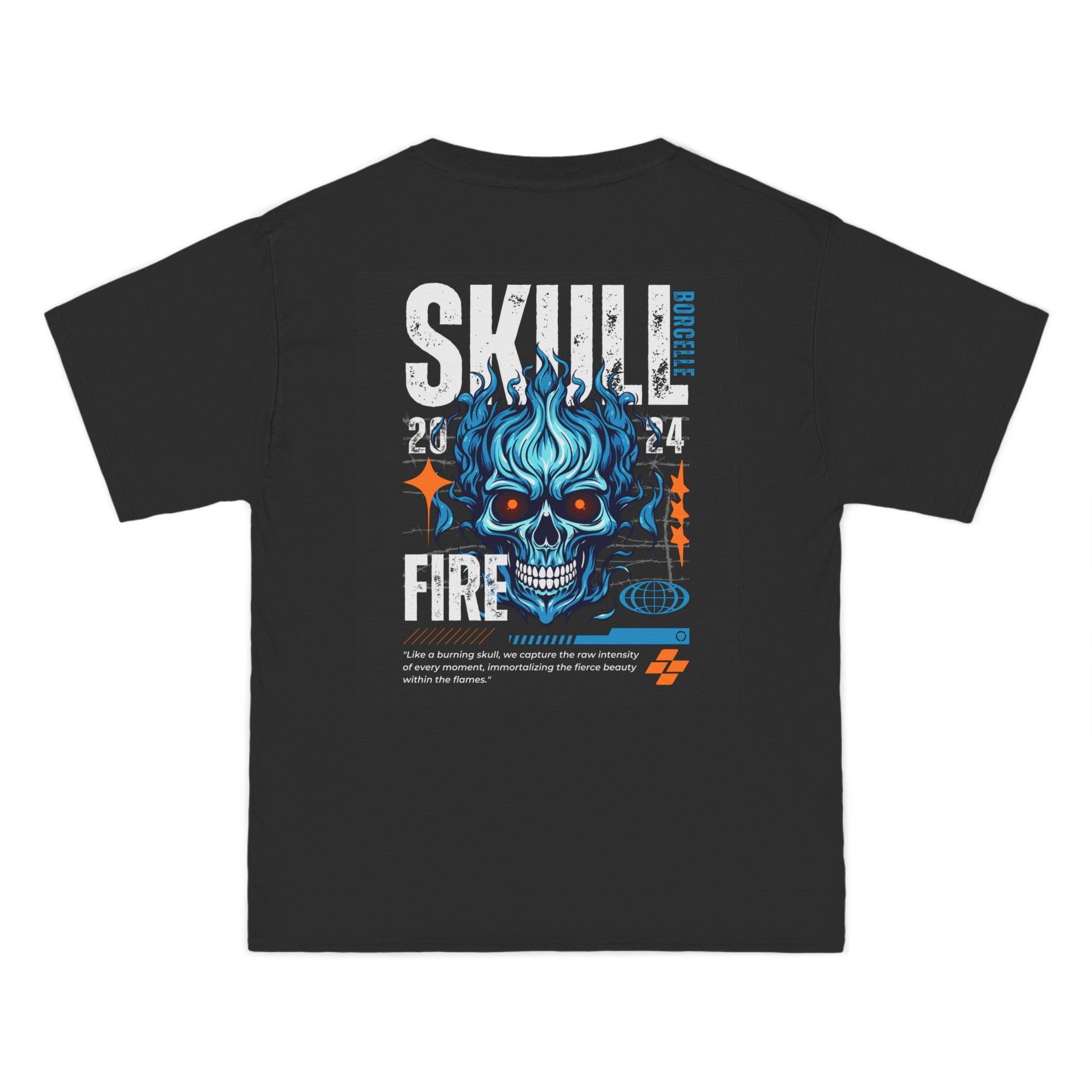 Skull Fire Graphic Tee - Edgy Short-Sleeve T-Shirt for Men and Women, Perfect for Halloween, Concerts, Casual Wear, Gift Idea, [...]