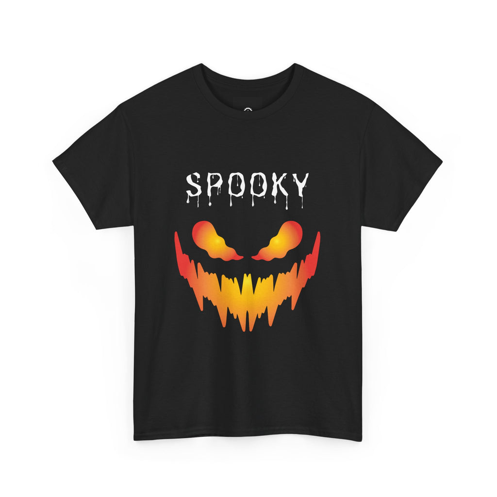 Spooky Unisex Heavy Cotton Tee - Halloween T-Shirt, Gothic Apparel, Horror Shirt, Casual Wear, Gift for Halloween Fans